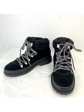 New Splendid Yvette Boot Black Suede Women’s Sz 8.5